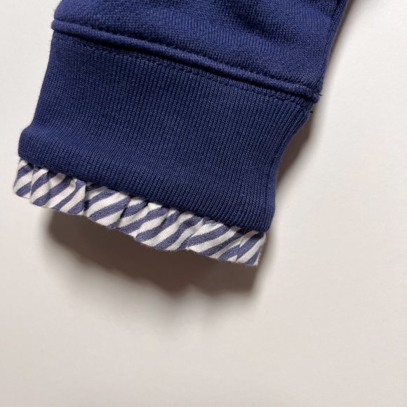 EUC J Crew Sweatshirt with neck and cuff detail - Picture 4 of 4